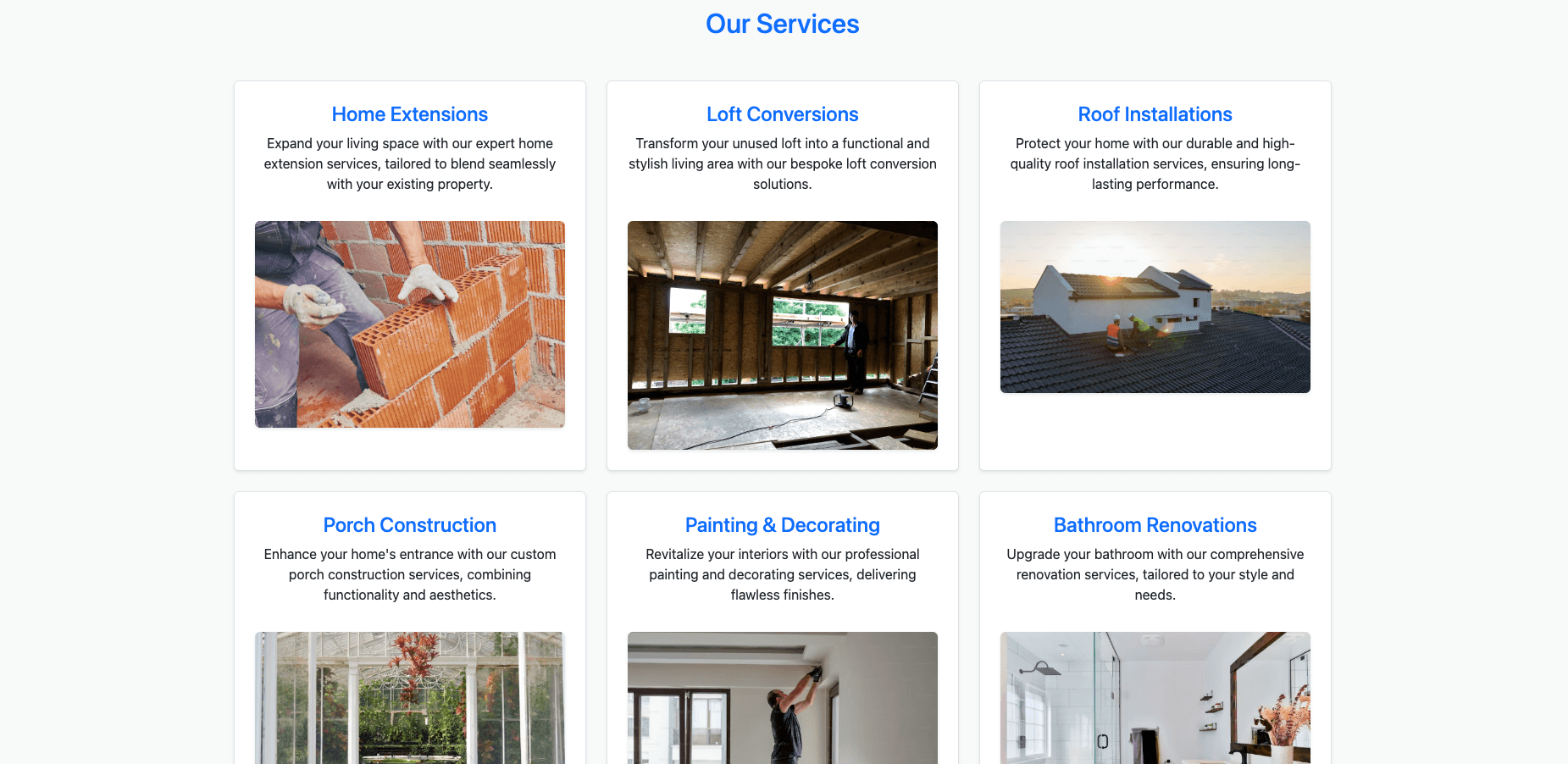 Construction Company Website